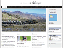 Tablet Screenshot of challismessenger.com
